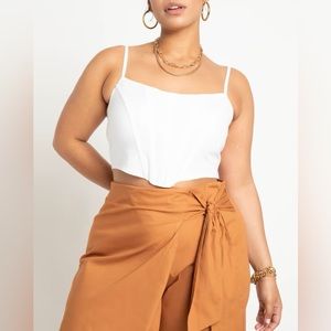 Eloquii Cropped Corset Top